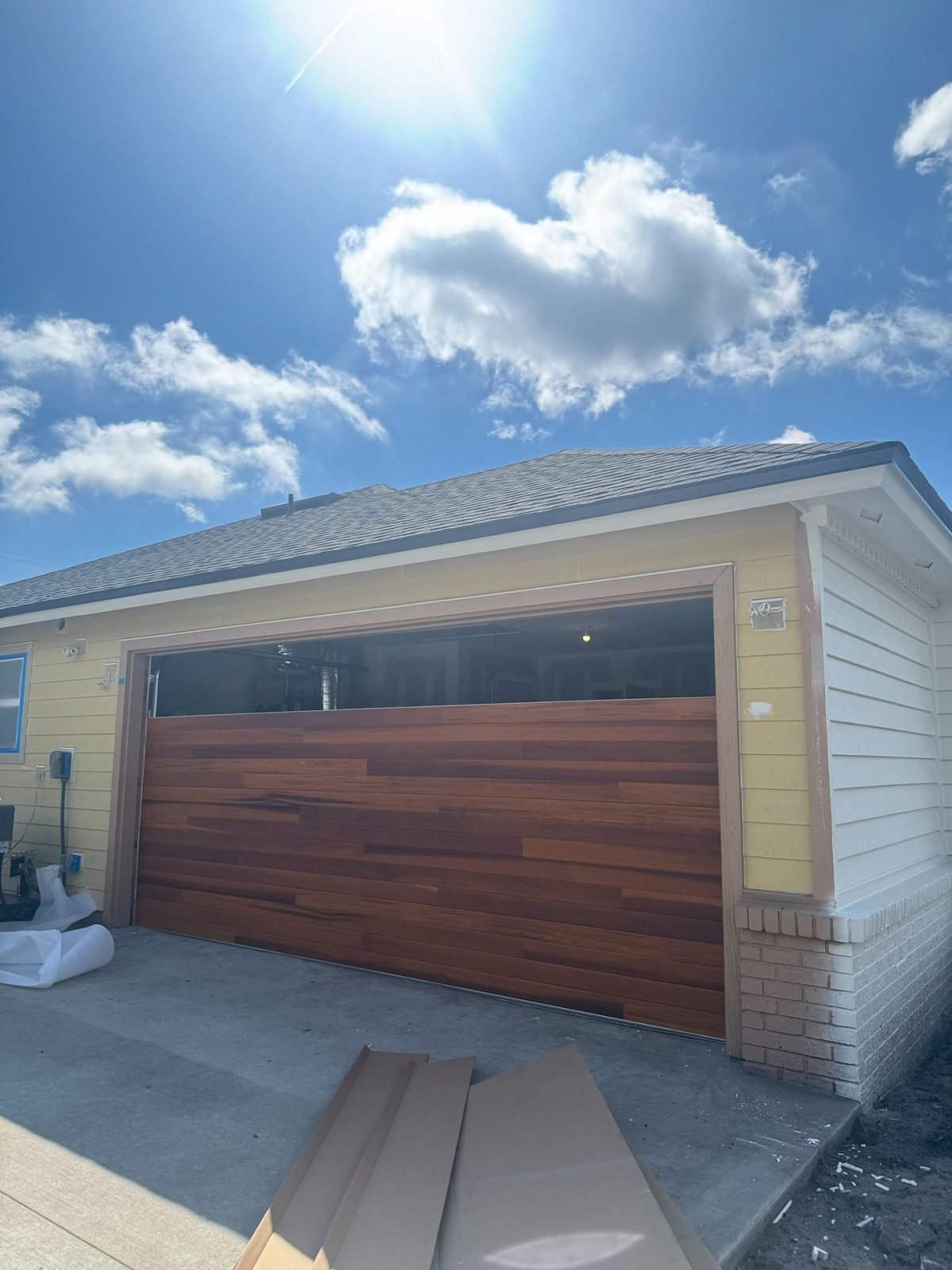 modern sectional garage door